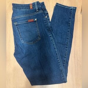 High waist skinny ankle jeans (Blair) - Dark washed